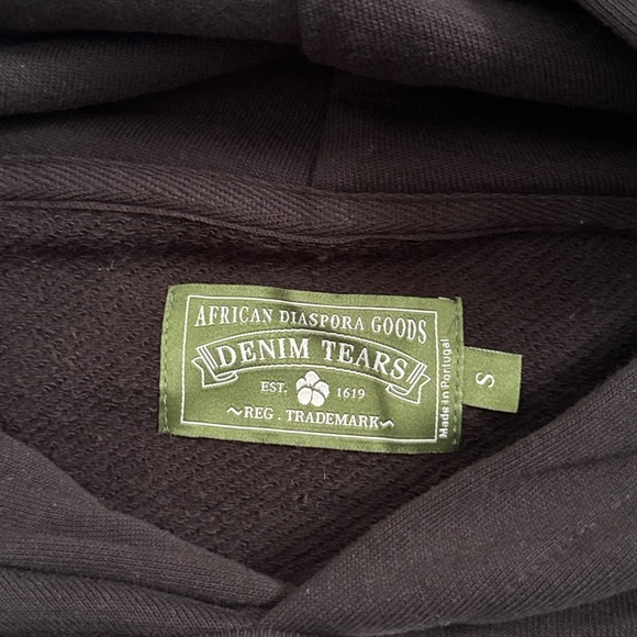 Denim Tears Black Hoodie Size Small - Picture 5 of 7